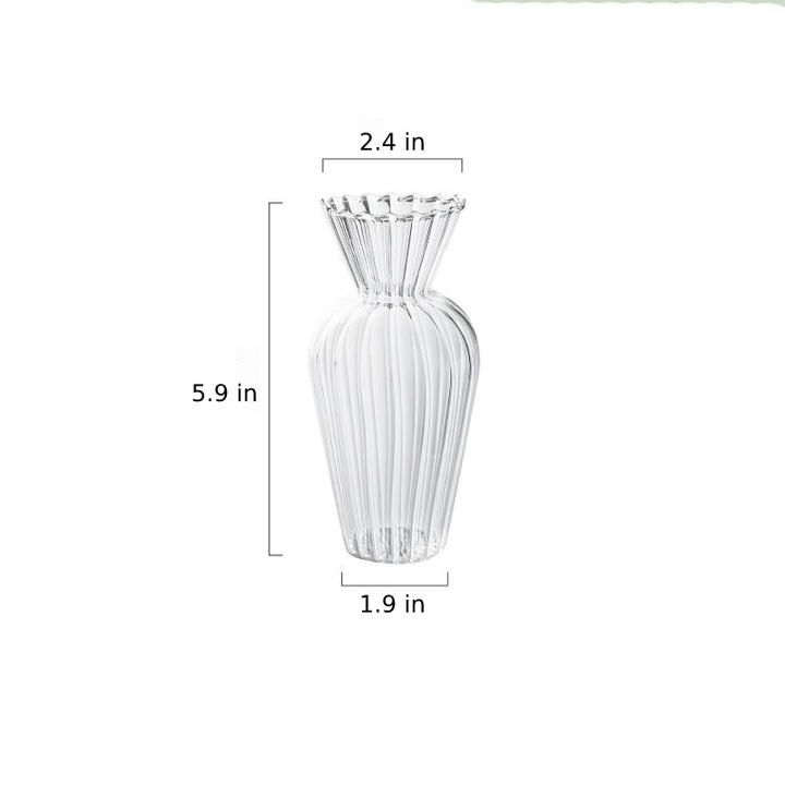Stornfield | Petal-Textured Glass Accent and Vases
