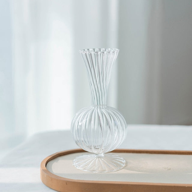 Stornfield | Petal-Textured Glass Accent and Vases