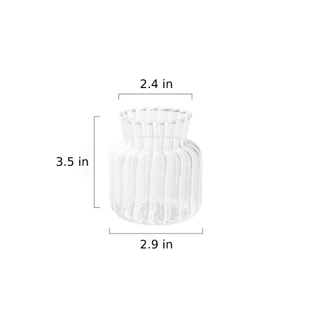 Stornfield | Petal-Textured Glass Accent and Vases