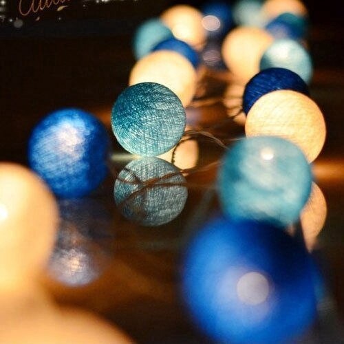 Stornfield | Guirlande lumineuse en boules de coton LED
