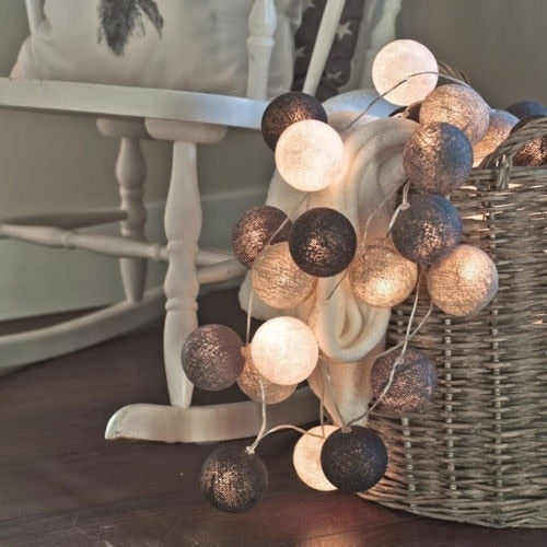 Stornfield | Guirlande lumineuse en boules de coton LED