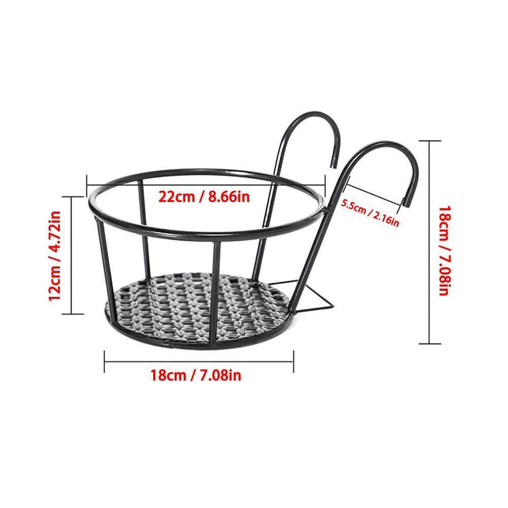 Iron Outdoor Hanging Baskets Flower Pot Holder | Stornfield