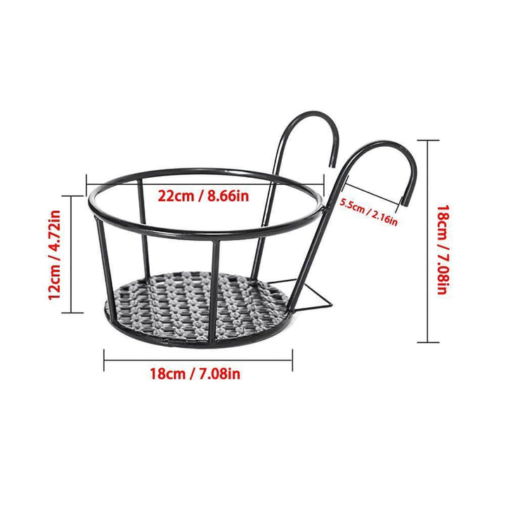 Iron Outdoor Hanging Baskets Flower Pot Holder | Stornfield