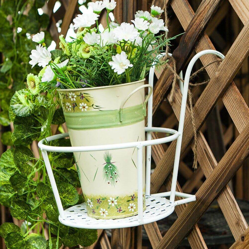 Iron Outdoor Hanging Baskets Flower Pot Holder | Stornfield