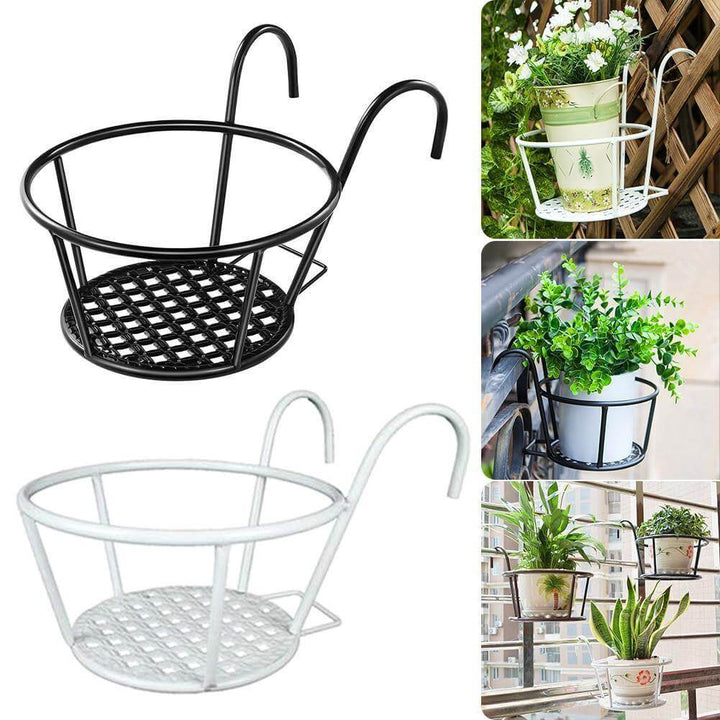 Iron Outdoor Hanging Baskets Flower Pot Holder | Stornfield