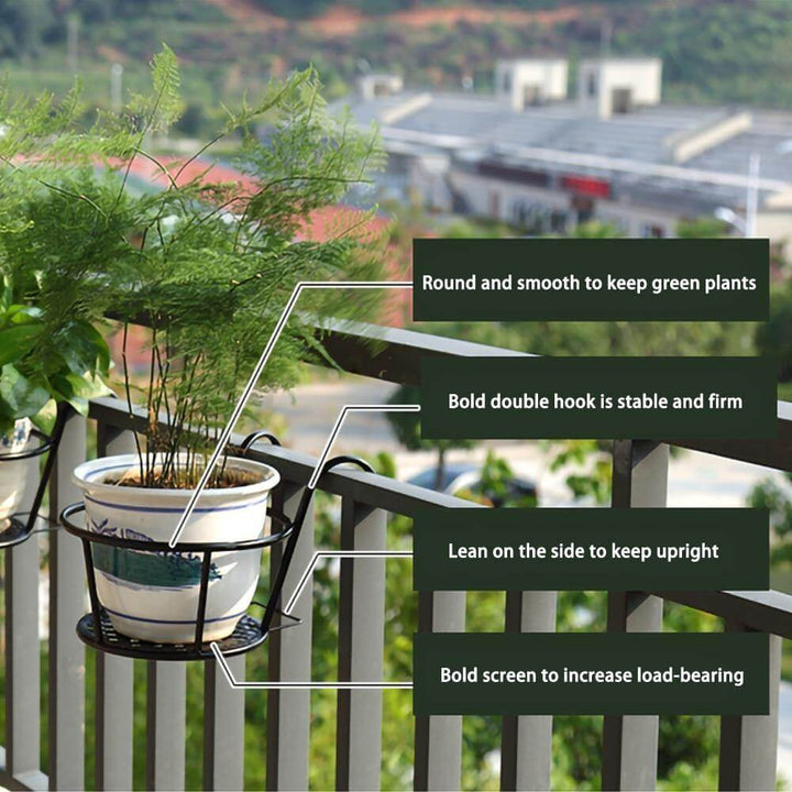 Iron Outdoor Hanging Baskets Flower Pot Holder | Stornfield