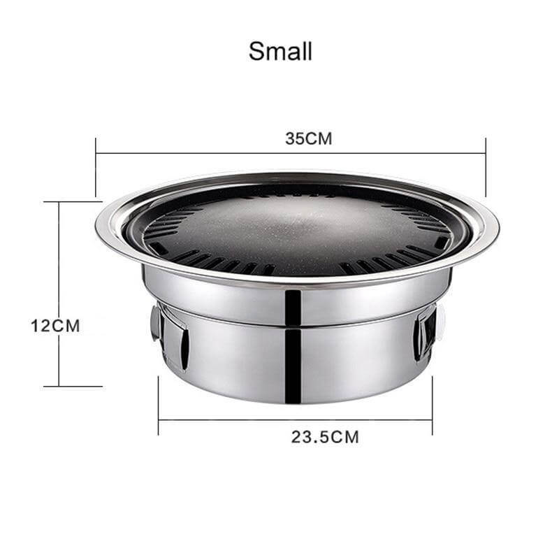 Portable Korean Style Stainless Steel Charcoal Camping Grill | Stornfield