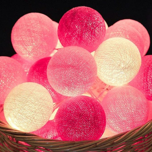 Stornfield | Royallure Cotton Ball String Lights – Cozy Decoration for Home & Celebrations