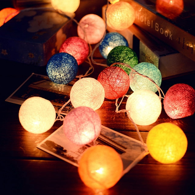 Stornfield | Royallure Cotton Ball String Lights – Cozy Decoration for Home & Celebrations