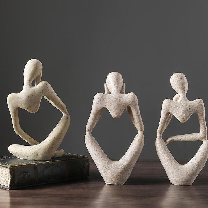 Nordic Abstract Unique Thinker Figurine Home Decor | Stornfield