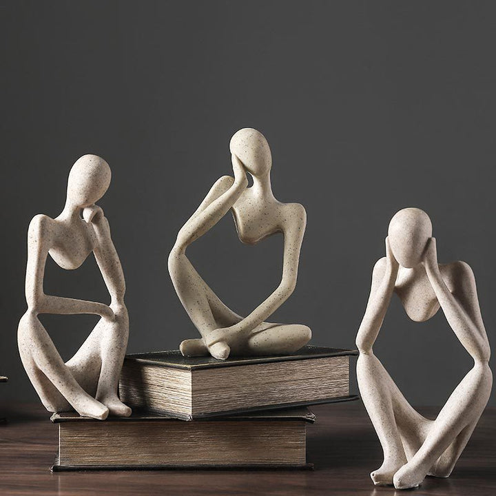 Nordic Abstract Unique Thinker Figurine Home Decor | Stornfield
