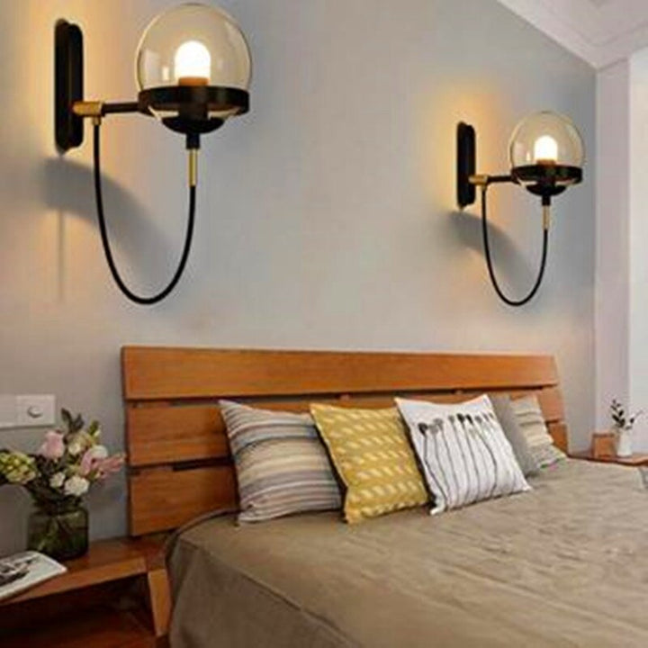 Elegant Retro Wall Glass Ball Lamp | Stornfield