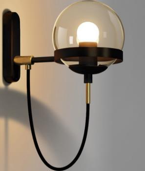 Elegant Retro Wall Glass Ball Lamp | Stornfield