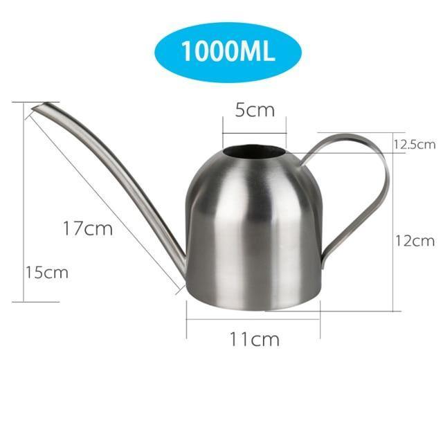 Stornfield | AquaGrace Stainless Steel Watering Can with Flexible Spout | Modern Design | Perfect Watering | Rust-Resistant