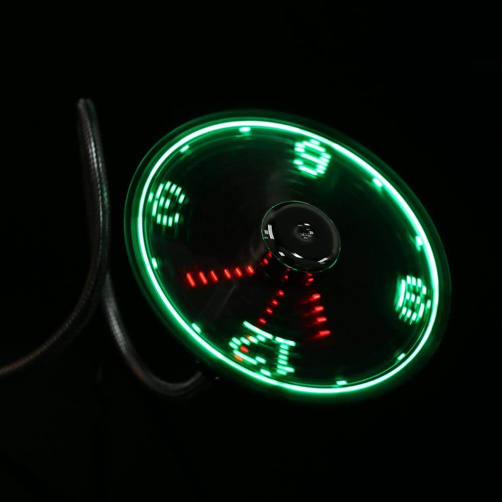 USB Fan Time And Temperature Display Clock | Stornfield