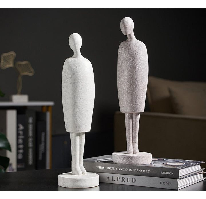Nordic Abstract Thinker Resin Statue Sculpture | Stornfield