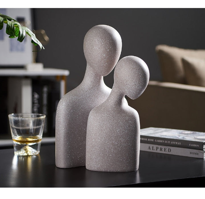 Nordic Abstract Thinker Resin Statue Sculpture | Stornfield
