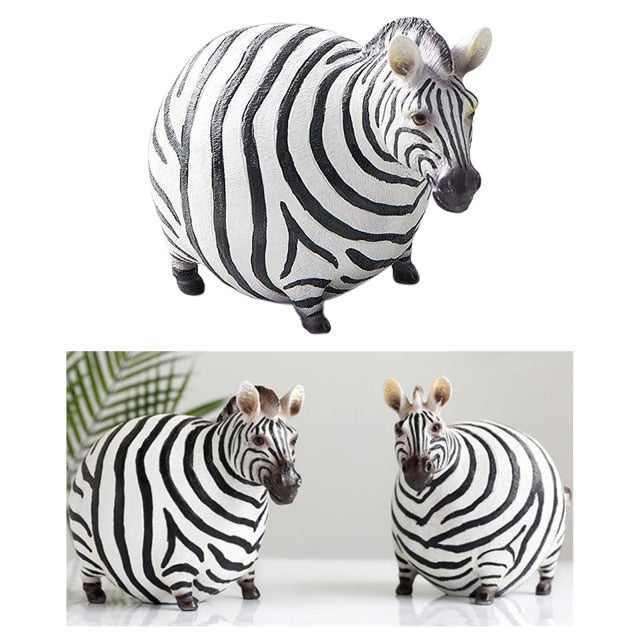 Modern Cute Zebra Resin Figurines | Stornfield