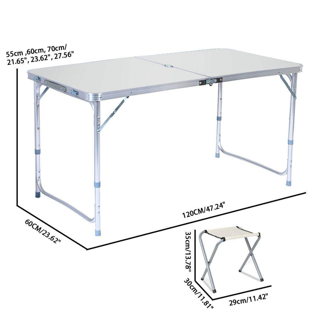 Outdoor Waterproof Adjustable Foldable Picnic Table Set | Stornfield