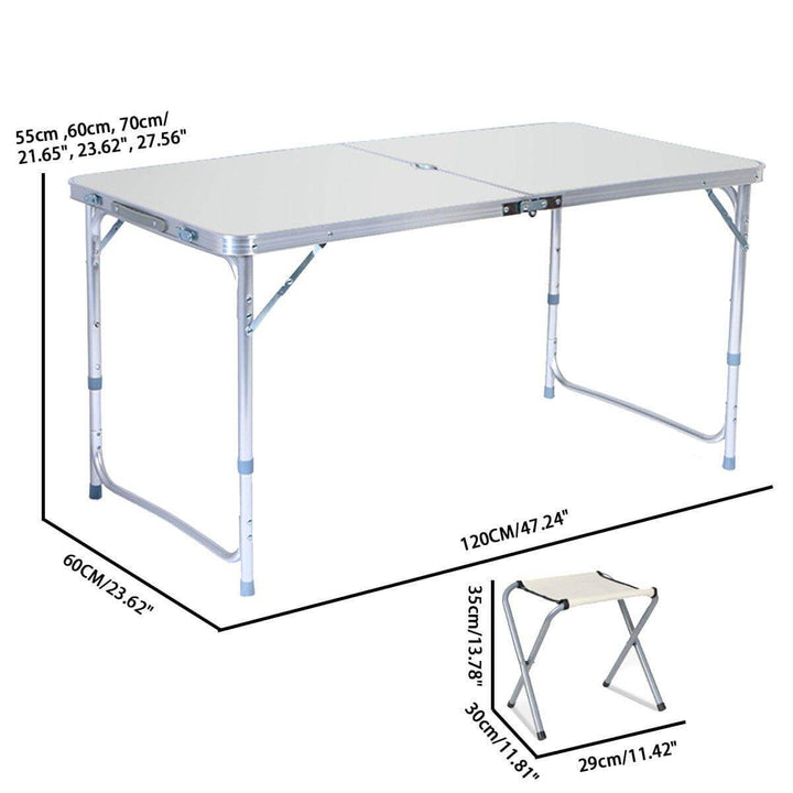Outdoor Waterproof Adjustable Foldable Picnic Table Set | Stornfield