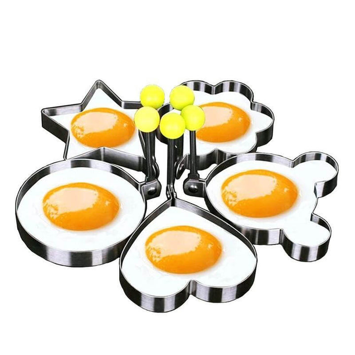 5pcs/set Stainless steel Fried Egg Mold Pancake Rings | Stornfield