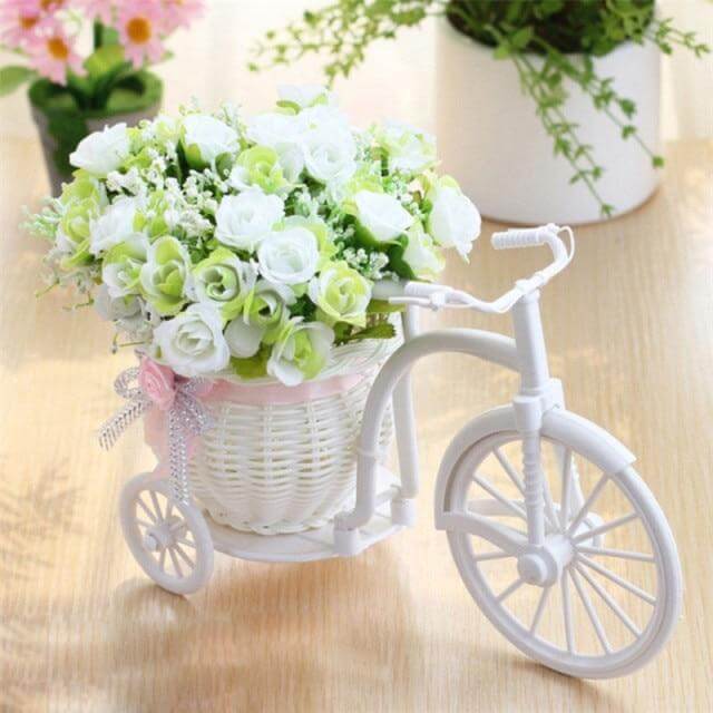 Bike Flower Basket Vase Decor | Stornfield