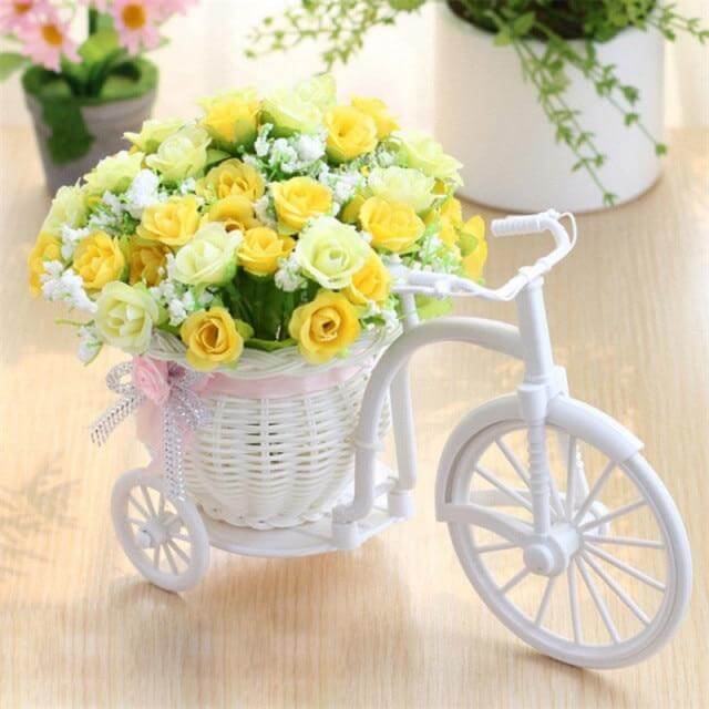 Bike Flower Basket Vase Decor | Stornfield