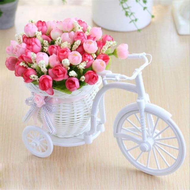 Bike Flower Basket Vase Decor | Stornfield