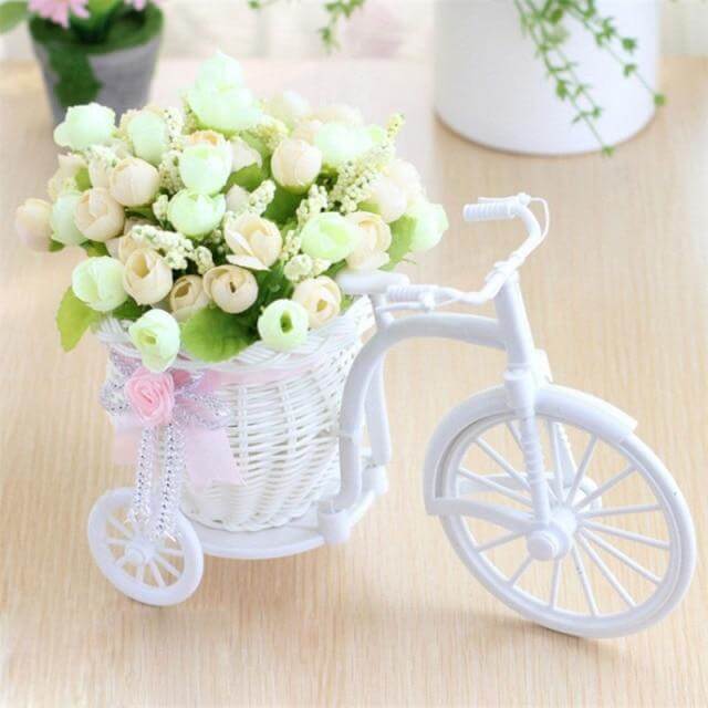 Bike Flower Basket Vase Decor | Stornfield