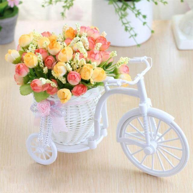 Bike Flower Basket Vase Decor | Stornfield