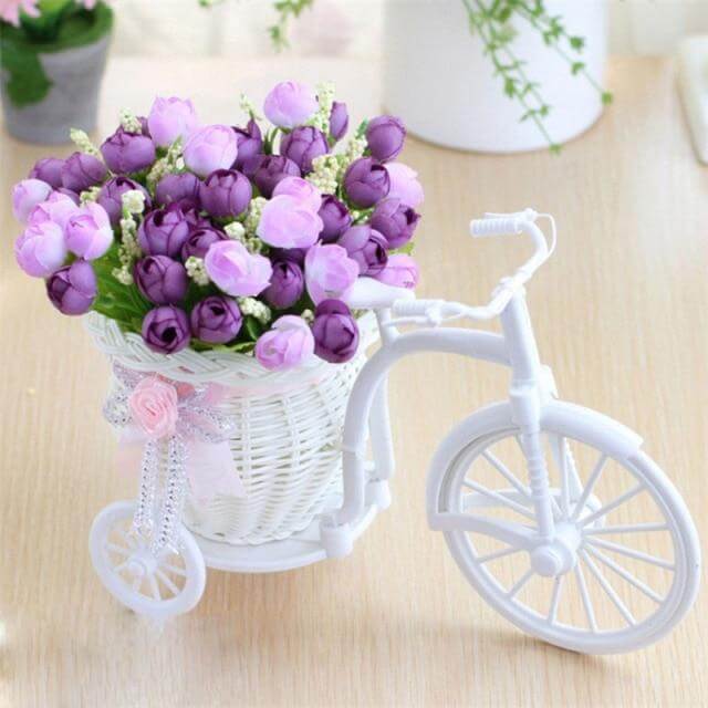 Bike Flower Basket Vase Decor | Stornfield