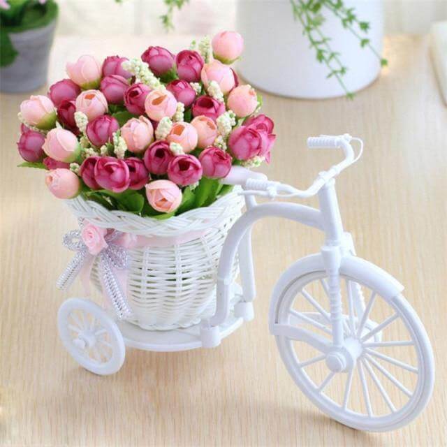 Bike Flower Basket Vase Decor | Stornfield