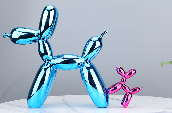 Nordic Resin Balloon Dog Figurines | Stornfield