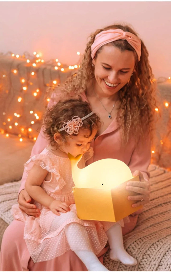 Cute Whale Night Light with Color Change - GlowWhale | Stornfield