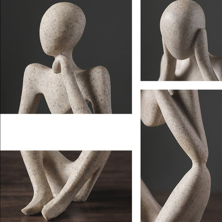 Nordic Abstract Unique Thinker Figurine Home Decor | Stornfield