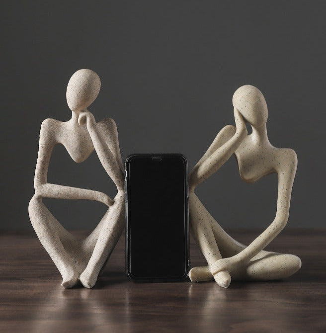 Nordic Abstract Unique Thinker Figurine Home Decor | Stornfield
