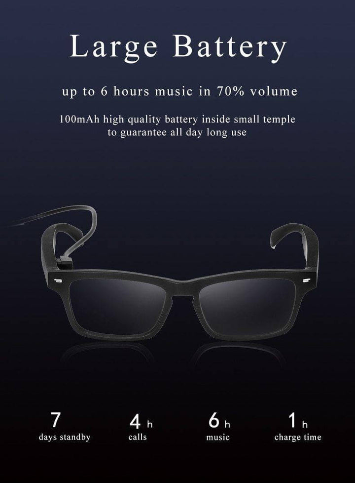 Smart Bluetooth Built-in Speaker Headset Glasses | Stornfield