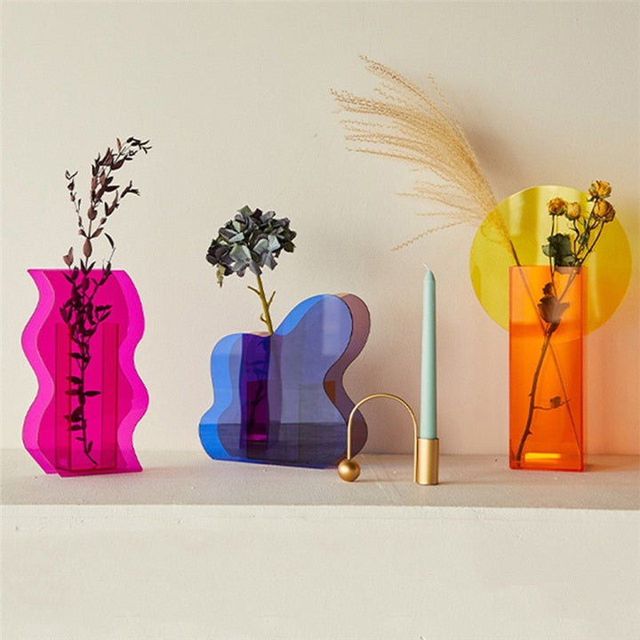 Nordic Modern Geometric Rainbow Vase | Stornfield