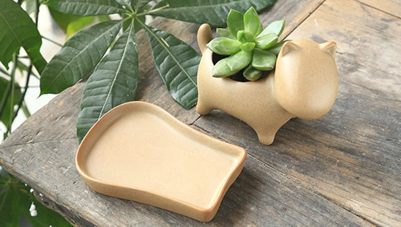 Elephant Minimal Ceramic Flower Pot | Stornfield