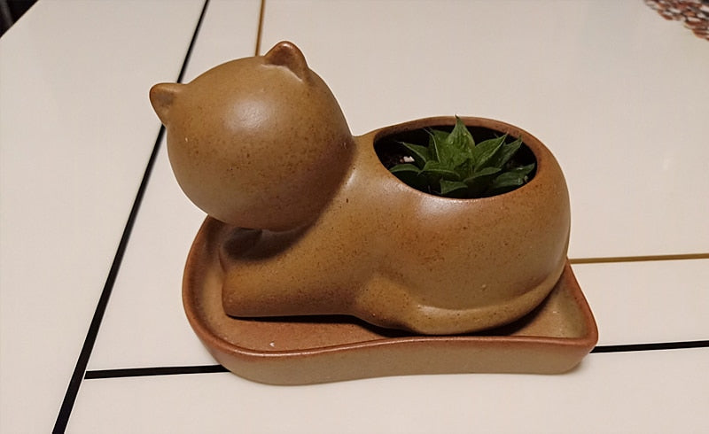 Elephant Minimal Ceramic Flower Pot | Stornfield