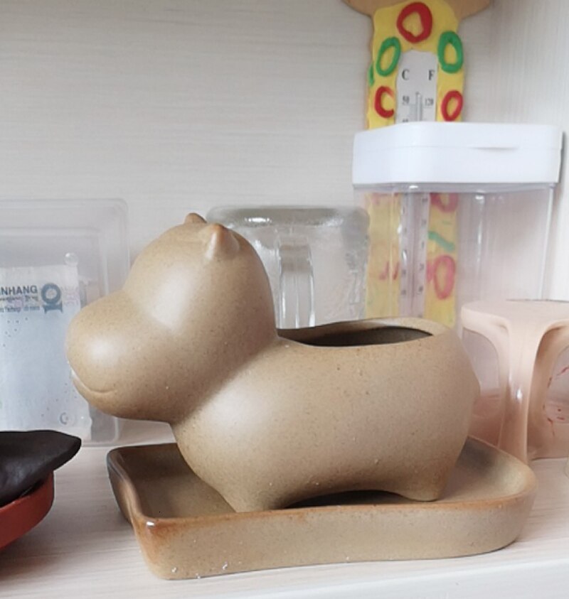 Elephant Minimal Ceramic Flower Pot | Stornfield