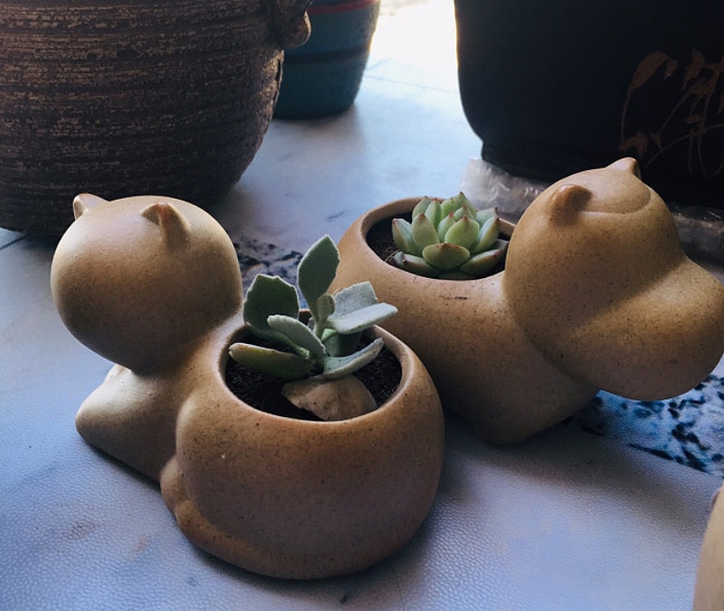 Elephant Minimal Ceramic Flower Pot | Stornfield