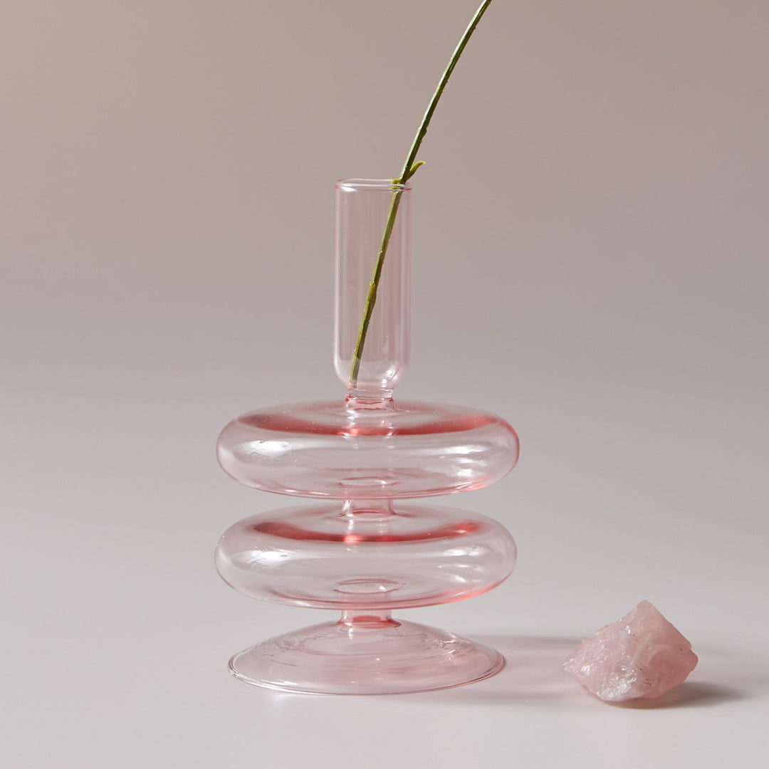 Modern Glass Trinket Dish - Baby Pink | Stornfield