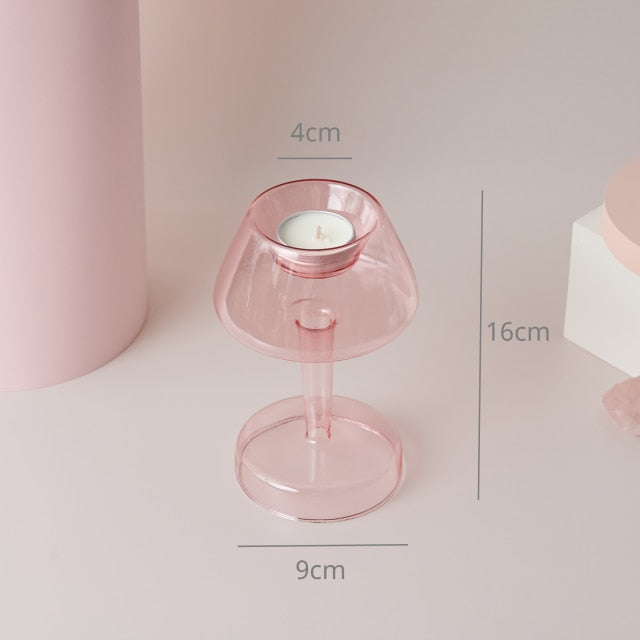 Modern Glass Trinket Dish - Baby Pink | Stornfield
