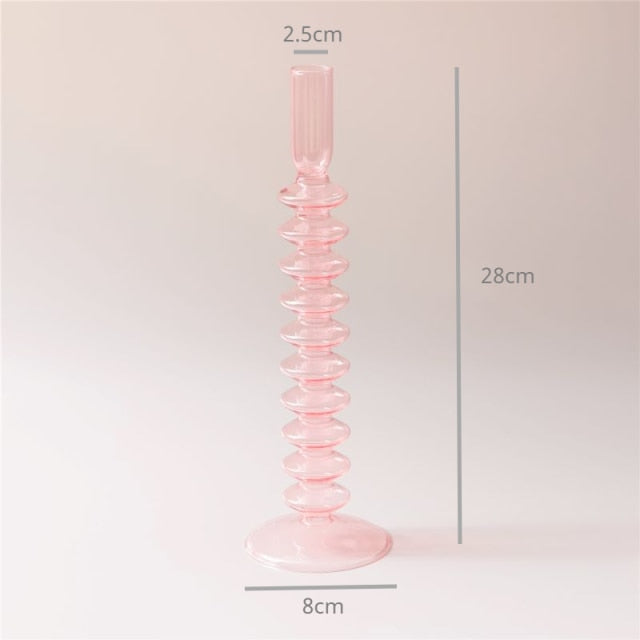 Modern Glass Trinket Dish - Baby Pink | Stornfield