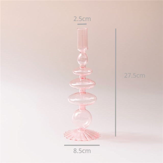 Modern Glass Trinket Dish - Baby Pink | Stornfield