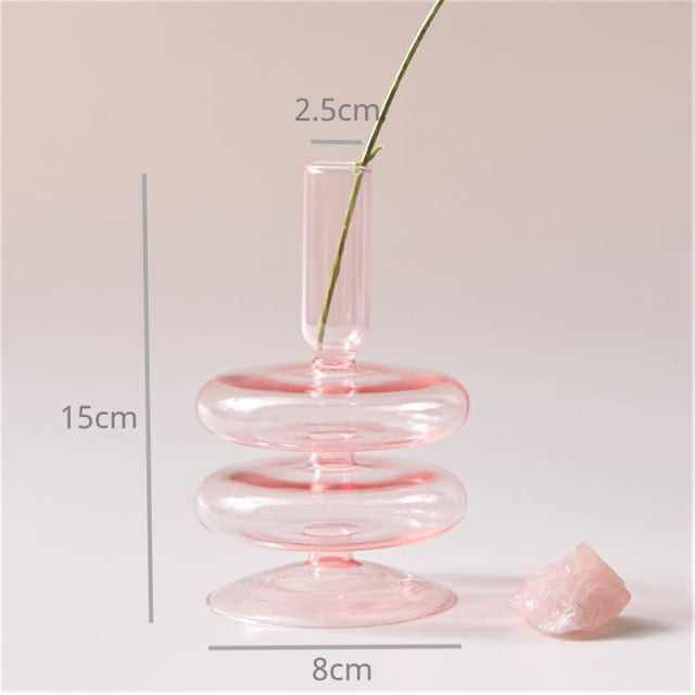 Modern Glass Trinket Dish - Baby Pink | Stornfield