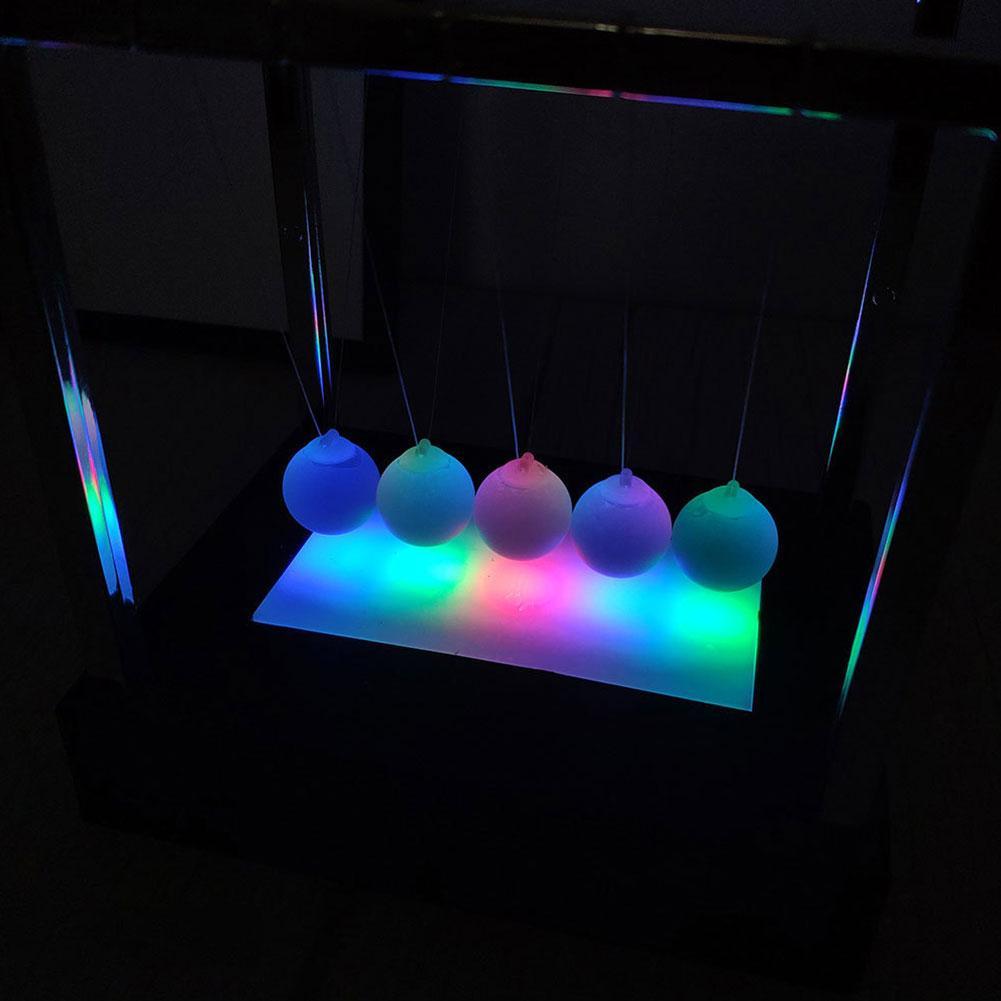 Stornfield | Pendule de Newton LED Jouet Scientifique Coloré