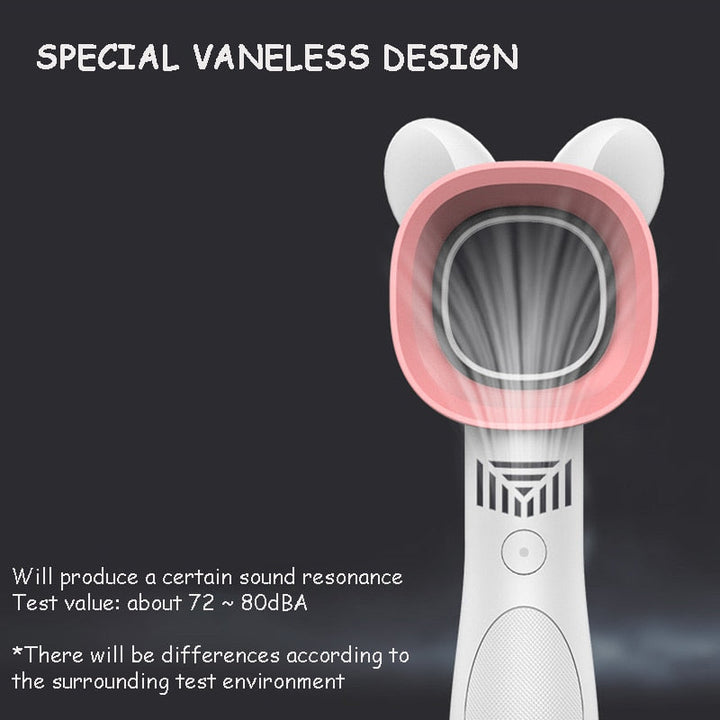 Modern Rechargeable Mini Cat Bladeless Fan | Stornfield