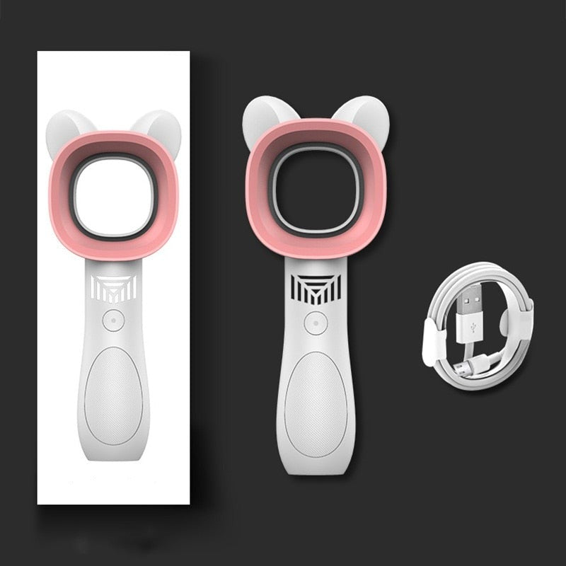 Modern Rechargeable Mini Cat Bladeless Fan | Stornfield